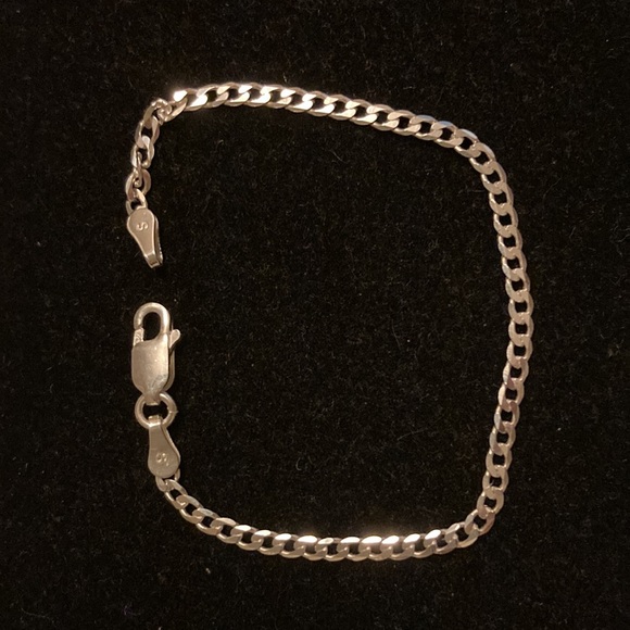 Girls Sterling Silver Chain Bracelet - Picture 2 of 3